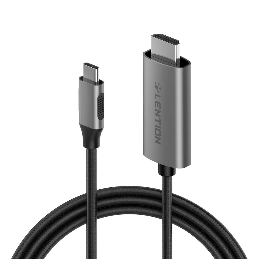 LENTION 6ft Long USB C to HDMI 2.0 Cable Adapter