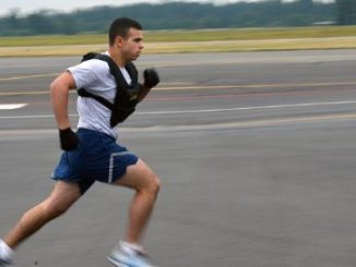 running with a weight vest