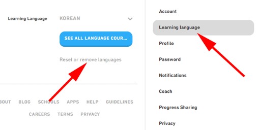 How To Delete A Language On Duolingo